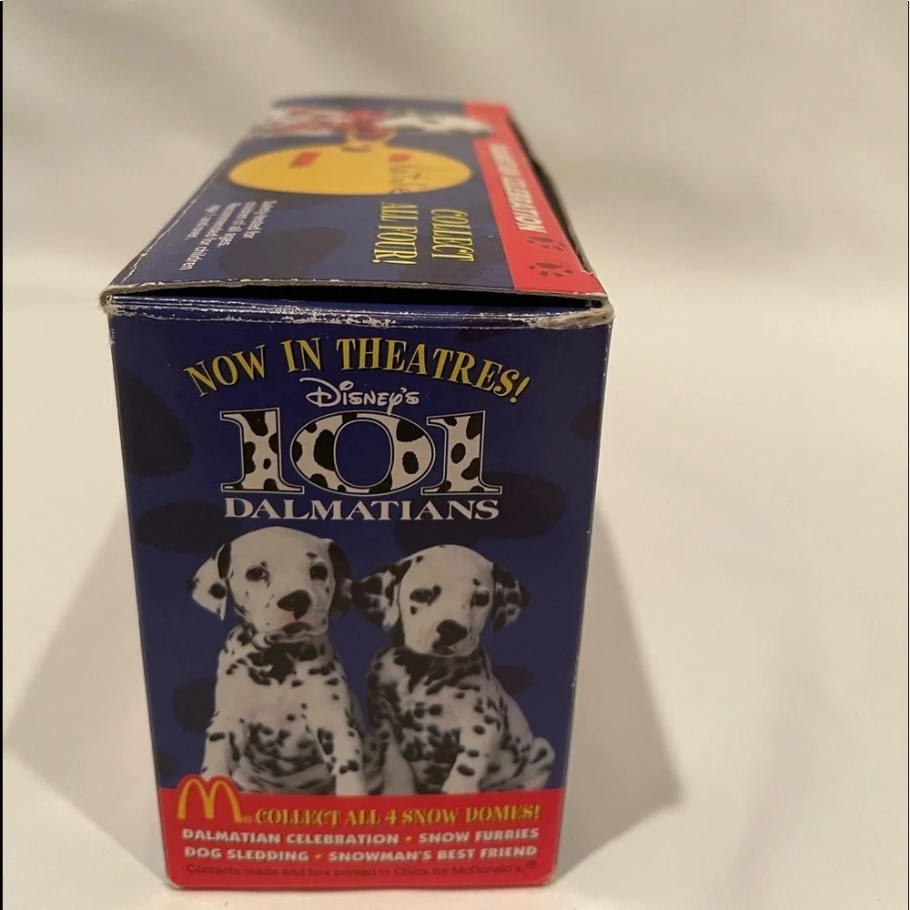 1996 McDonalds Vintage Dalmatians Snow Globe Ornament Collect Novelty Decoration